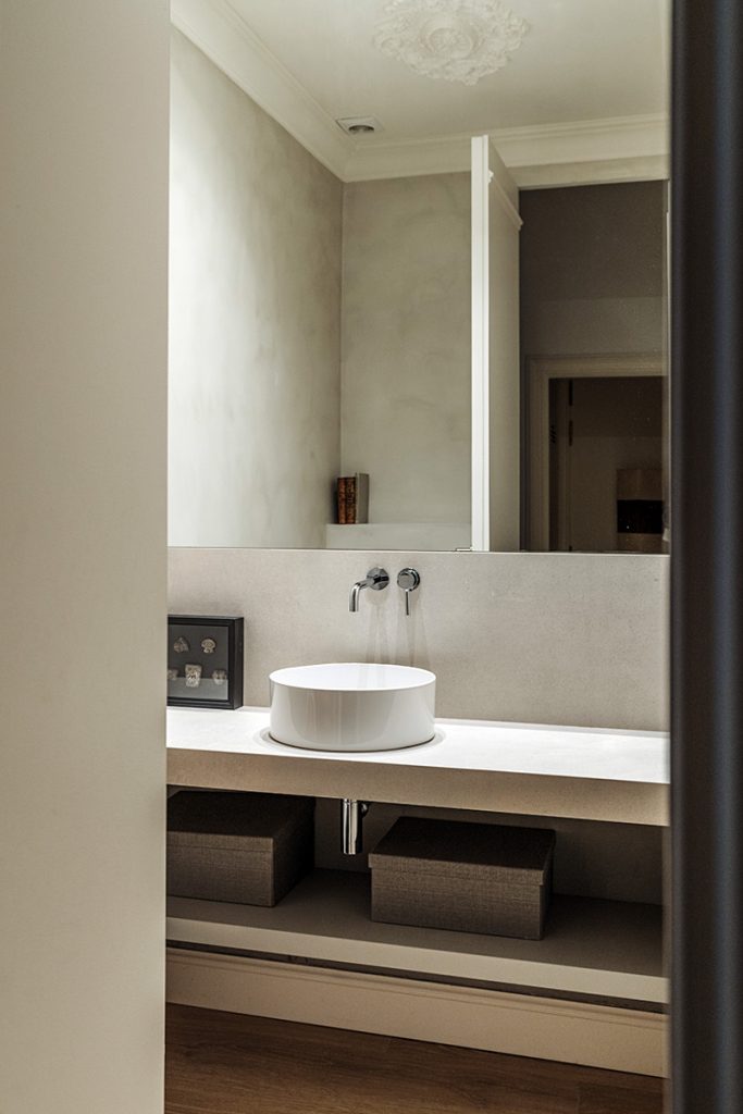Detalle de un baño en un proyecto de reforma e interiorismo realizado por Blanca Ferrer Estudio